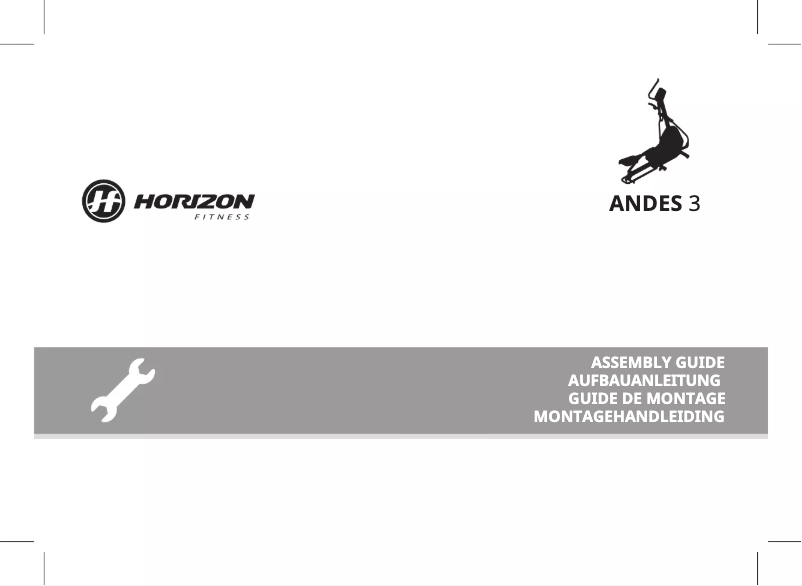 Página 1 del manual Manual de usuario Horizon Fitness Andes 3