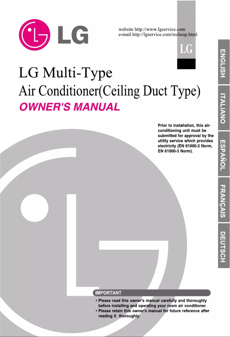 Page 1 de la notice Manuel utilisateur LG MB09AHL