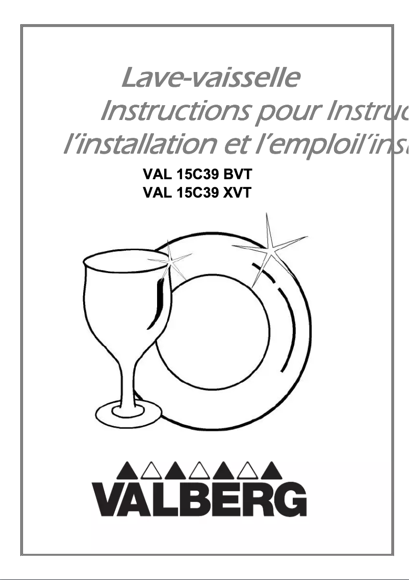 Image de la première page du manuel de l'appareil VAL 15C39 BVT