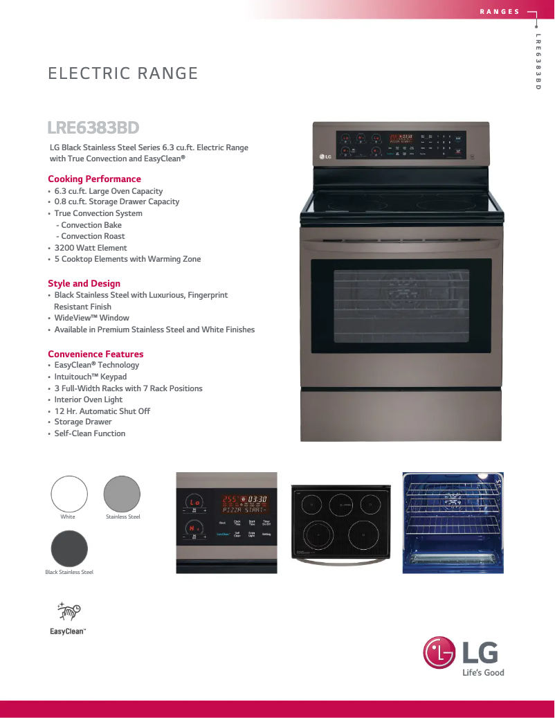 Image de la première page du manuel de l'appareil LRE6383BD