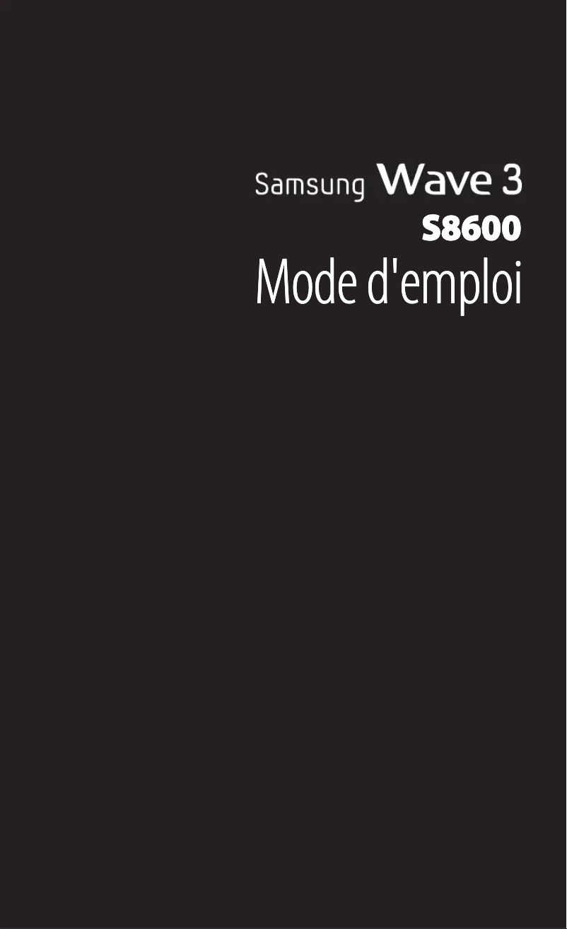 Page n°1 - Manuel utilisateur Samsung Wave 3