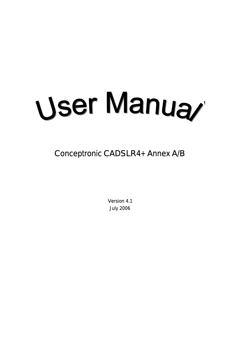 Page n°1 - Manuel utilisateur Conceptronic ADSL2+ Router & Modem