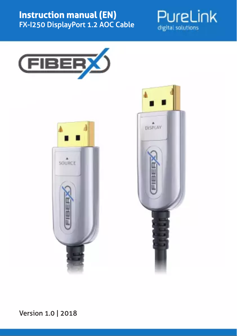 Página 1 del manual Manual de usuario FiberX FX-I250-040