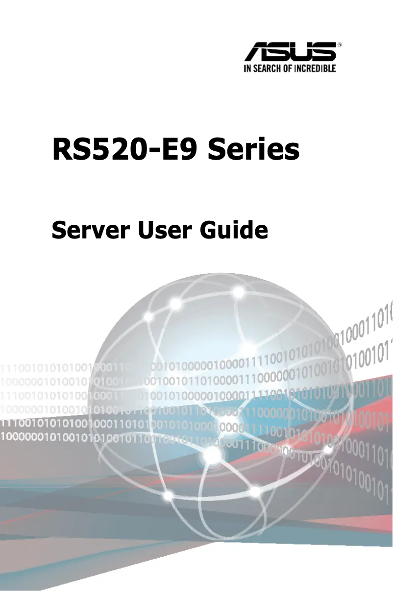 Page 1 of the manual User Manual Asus RS520-E9
