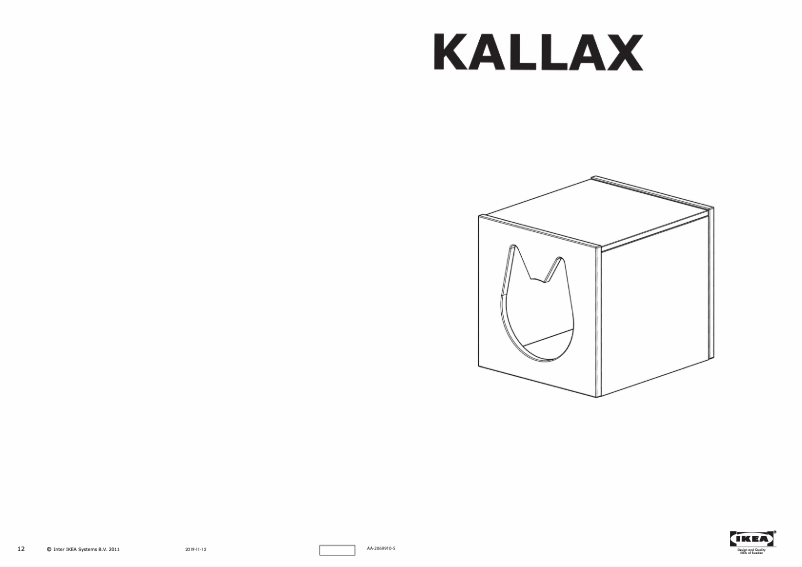 Página 1 del manual Manual de usuario Ikea KALLAX 104.162.11