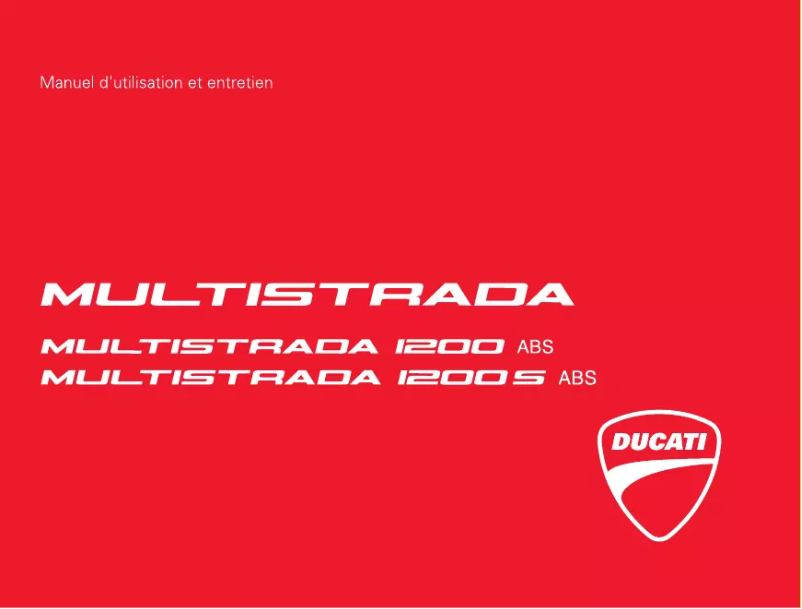 Page 1 de la notice Manuel utilisateur Ducati Multistrada 1200 (2011)