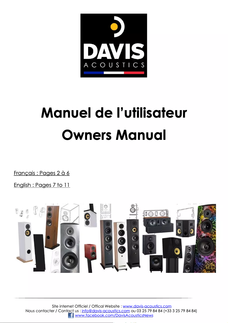 Page n°1 - Manuel utilisateur Davis Hera 150