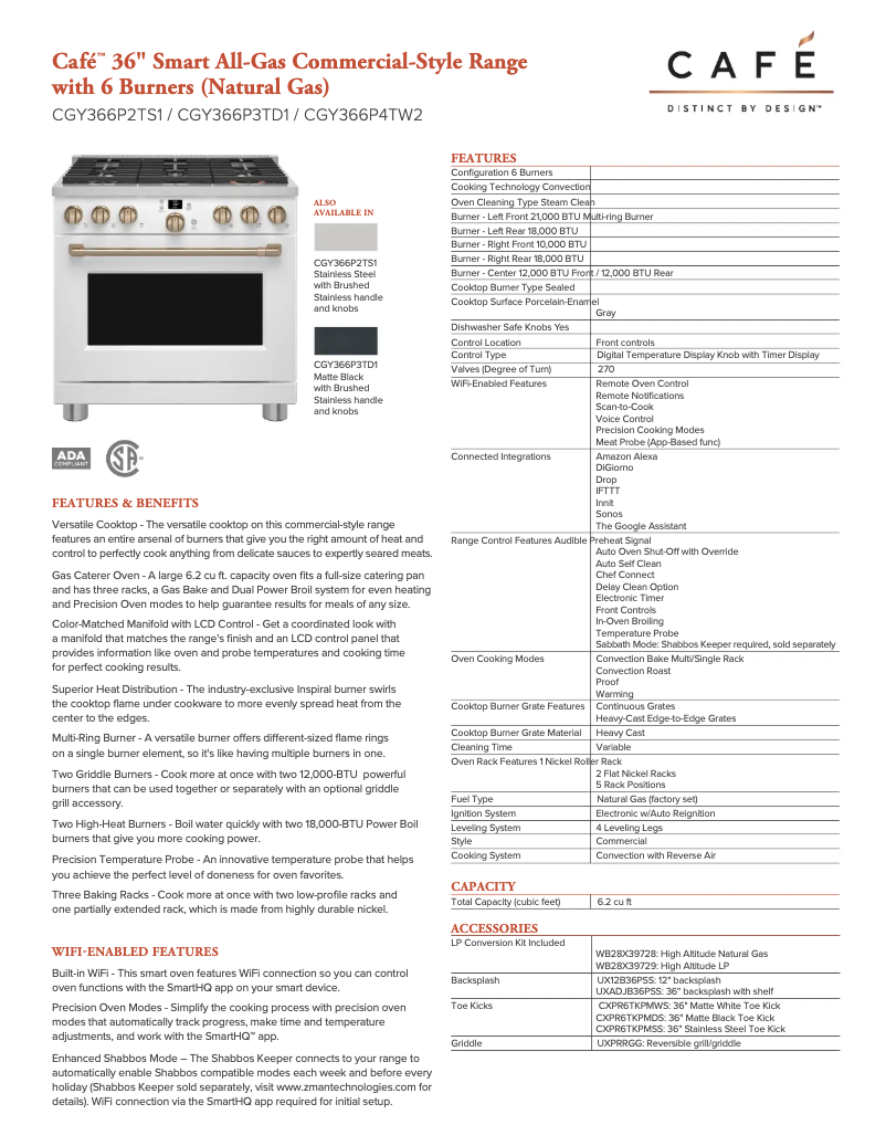 Image de la première page du manuel de l'appareil Café CGY366P4TW2