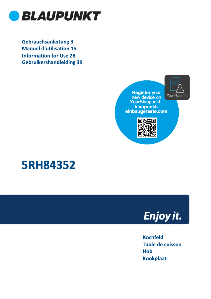Image de la première page du manuel de l'appareil 5RH 84352