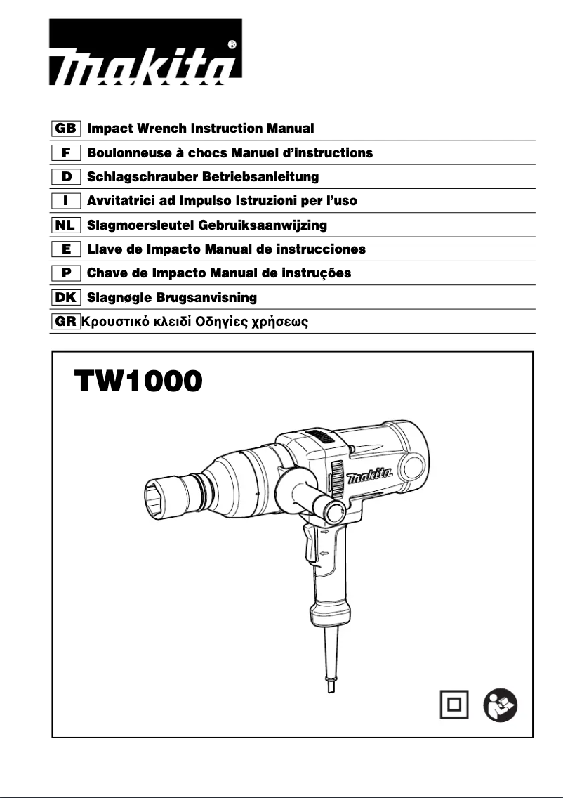 Page n°1 - Manuel utilisateur Makita TW1000