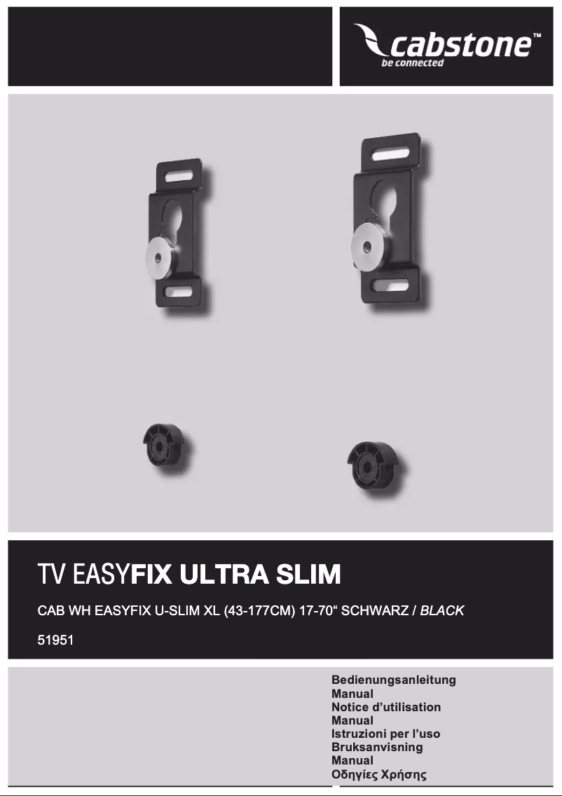 Página 1 del manual Manual de usuario Cabstone TV EasyFix UltraSlim XL