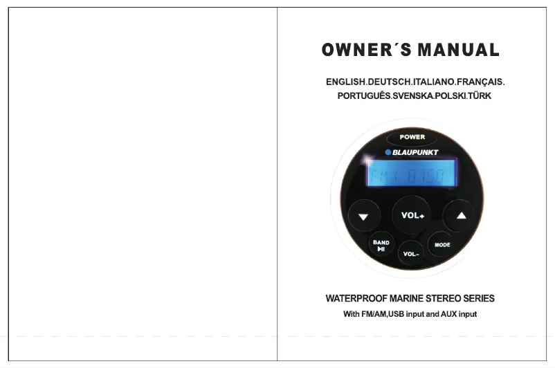 Página 1 del manual Manual de usuario Blaupunkt Elba 120