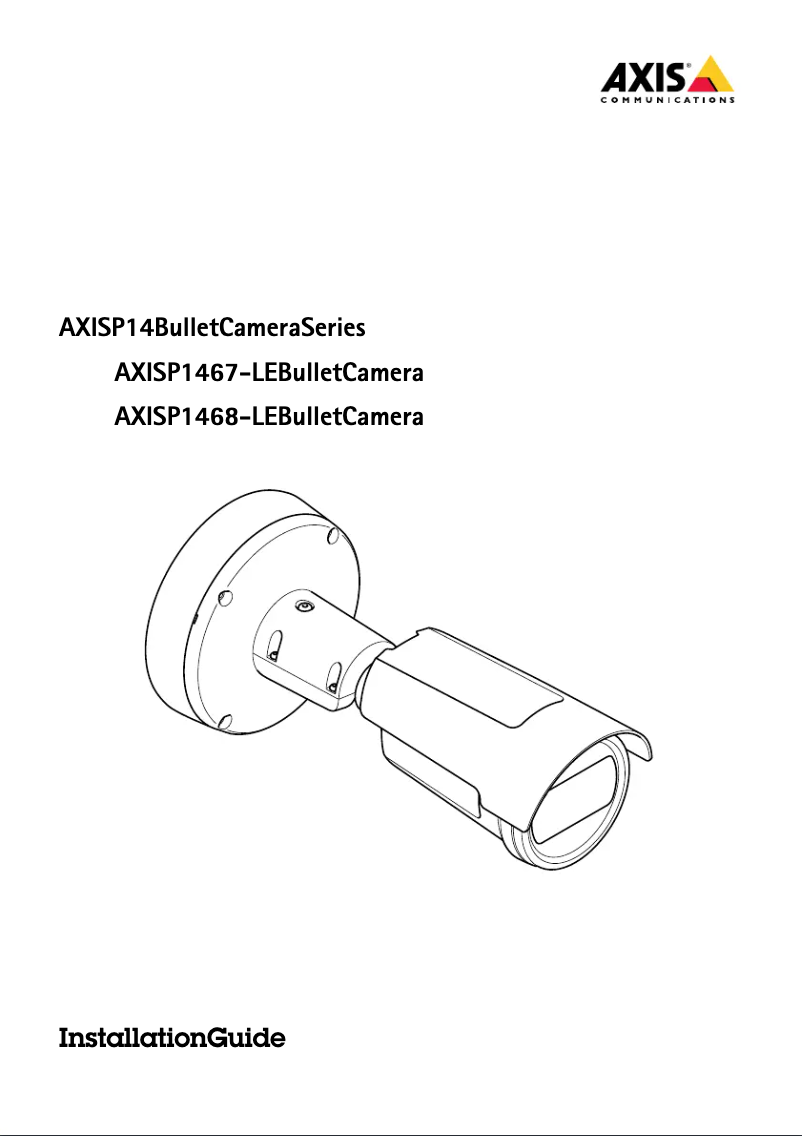 Page 1 de la notice Manuel utilisateur Axis P1468-LE