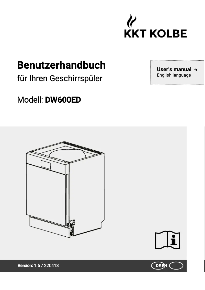 Imagen de la primera página del manual del dispositivo DW600ED