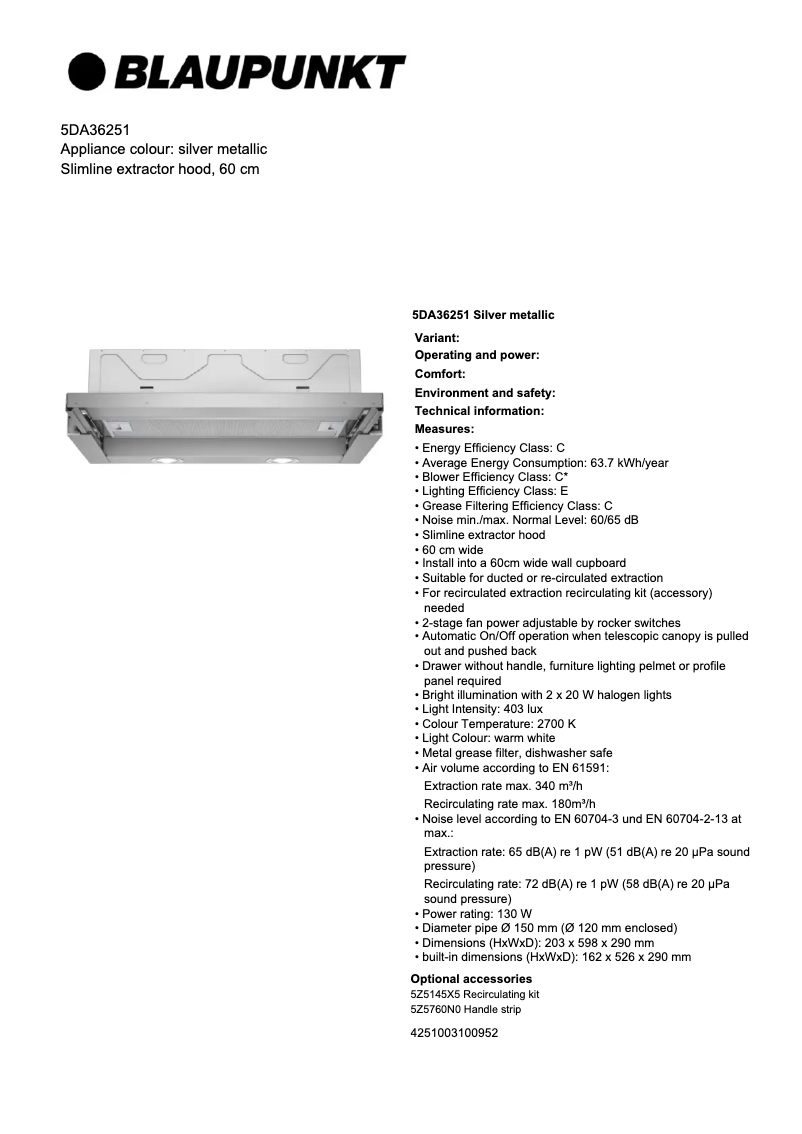 Imagen de la primera página del manual del dispositivo 5DA36251