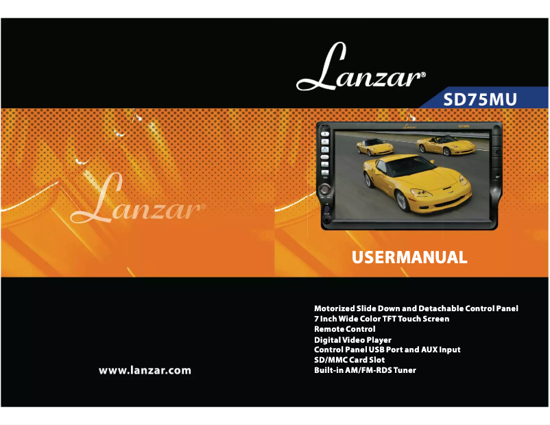 Image de la première page du manuel de l'appareil SD75MU