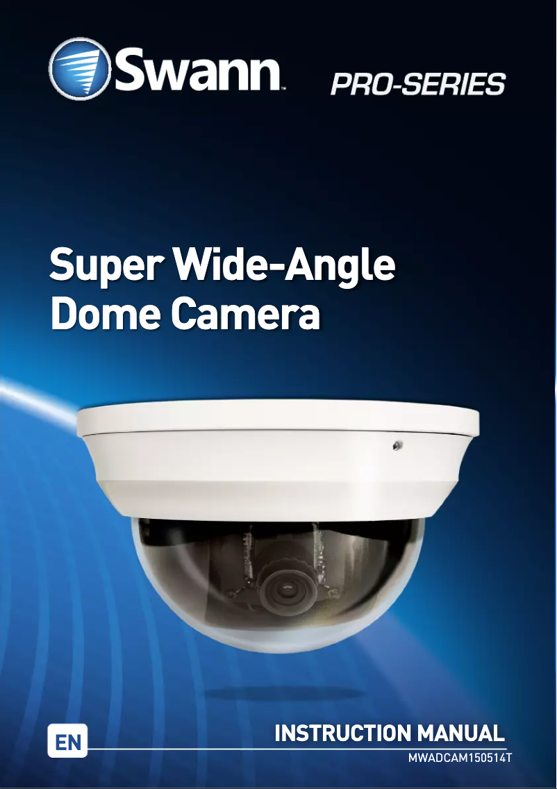 Page 1 de la notice Manuel utilisateur Swann PRO-861