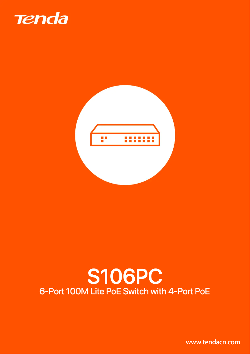 Image de la première page du manuel de l'appareil S106PC