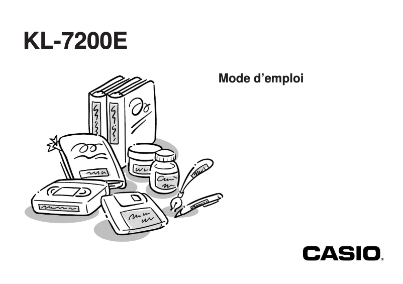 Image de la première page du manuel de l'appareil KL-7200E