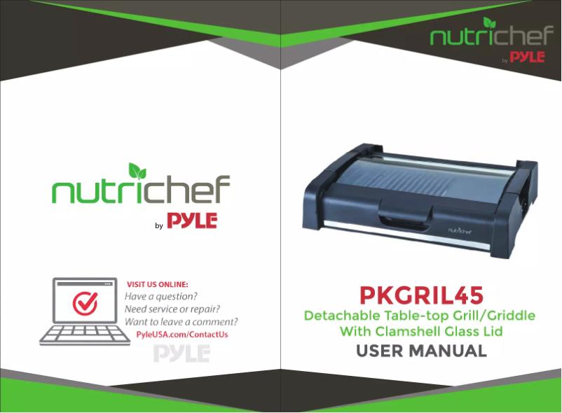 Image de la première page du manuel de l'appareil PKGRIL45