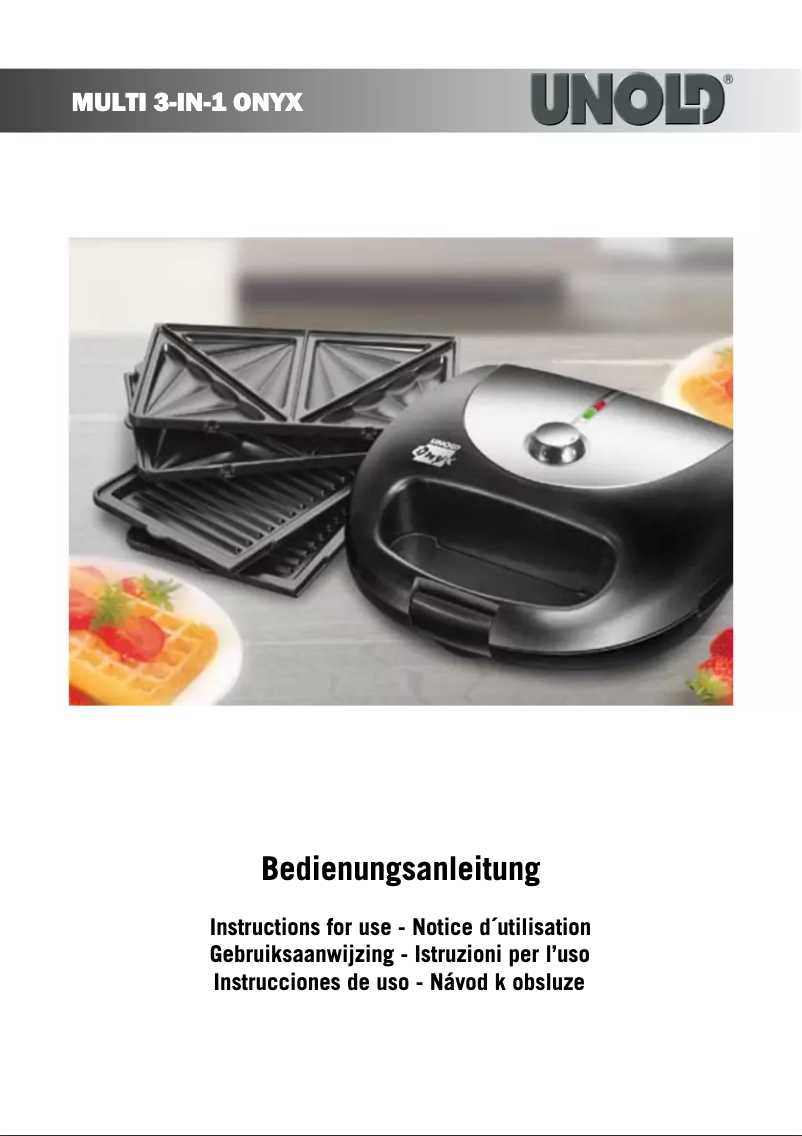 Imagen de la primera página del manual del dispositivo Multi 3-in-1