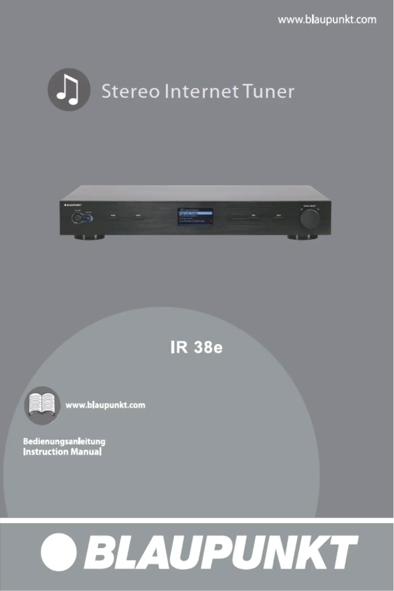 Page n°1 - Manuel utilisateur Blaupunkt IR 38e