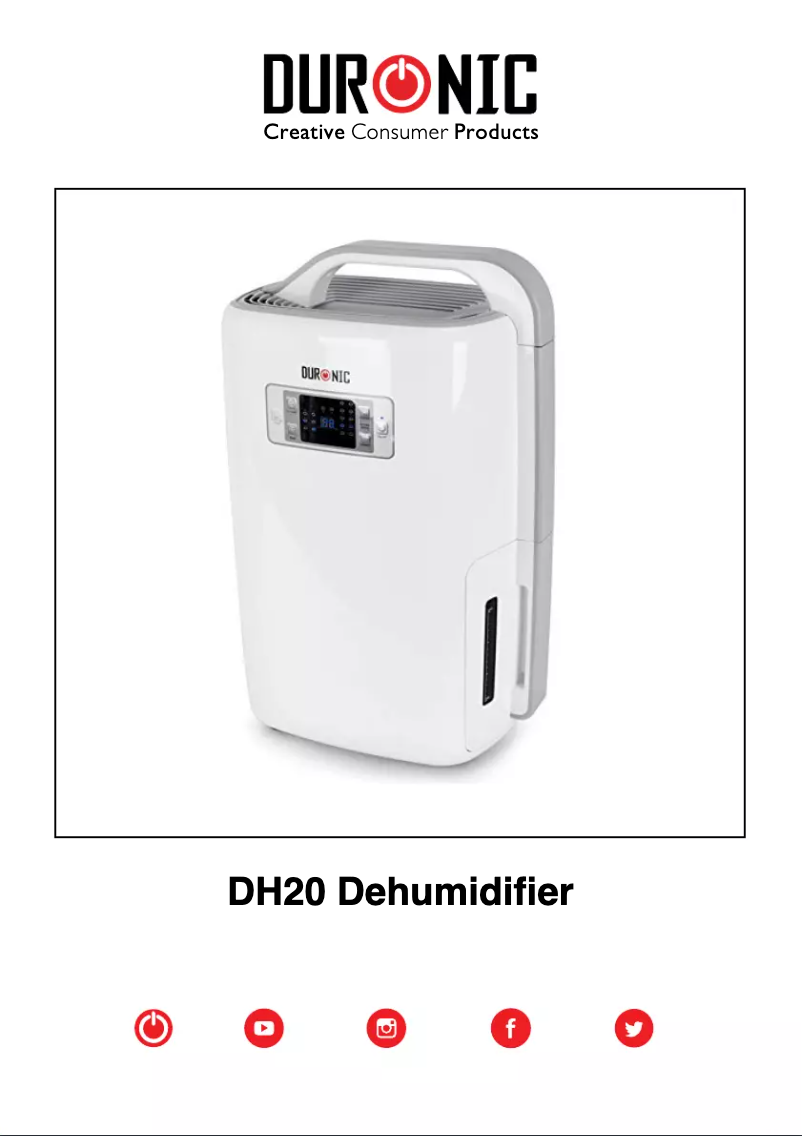 Image de la première page du manuel de l'appareil DH20