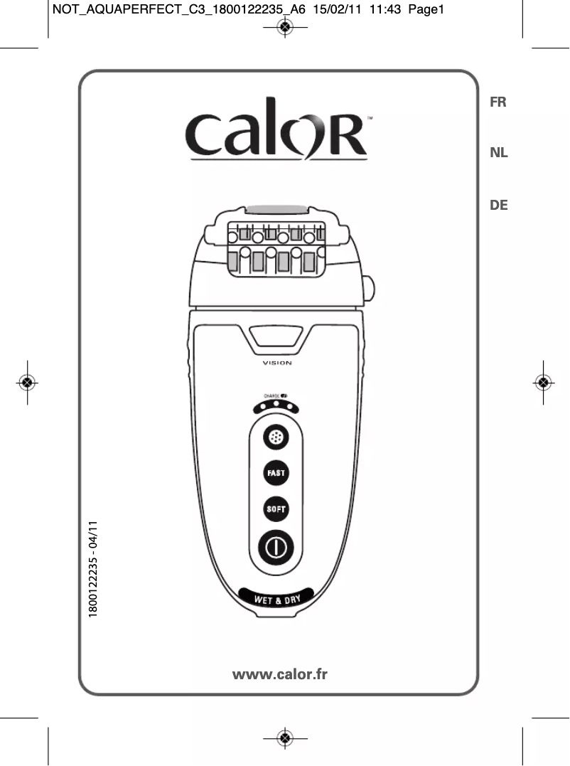 Page 1 de la notice Manuel utilisateur Calor Aquaperfect EP9255C0