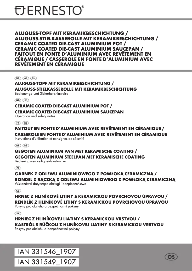 Página 1 del manual Manual de usuario Ernesto IAN 313287