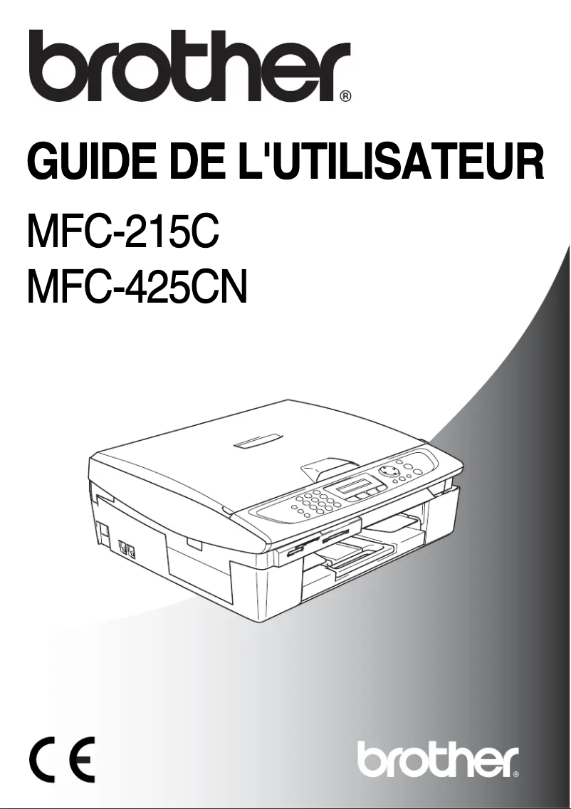 Image de la première page du manuel de l'appareil MFC-215C