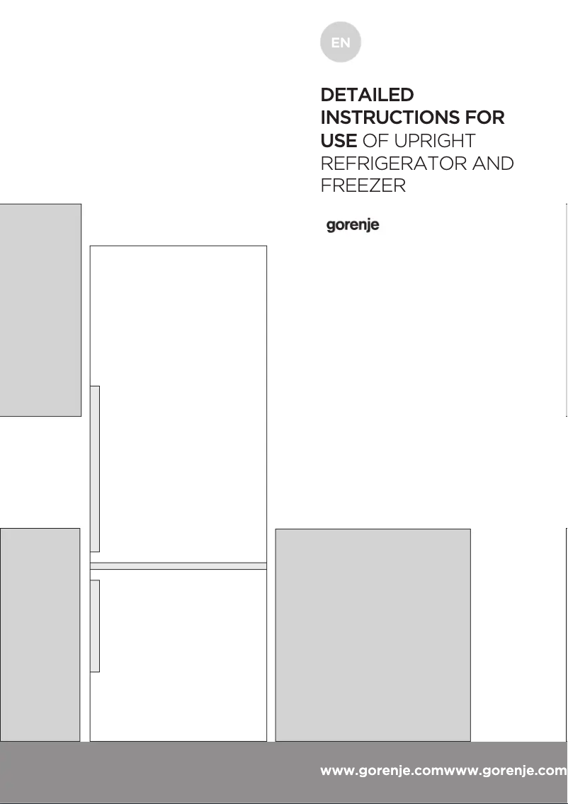 Page n°1 - Manuel utilisateur Gorenje NRKO6193