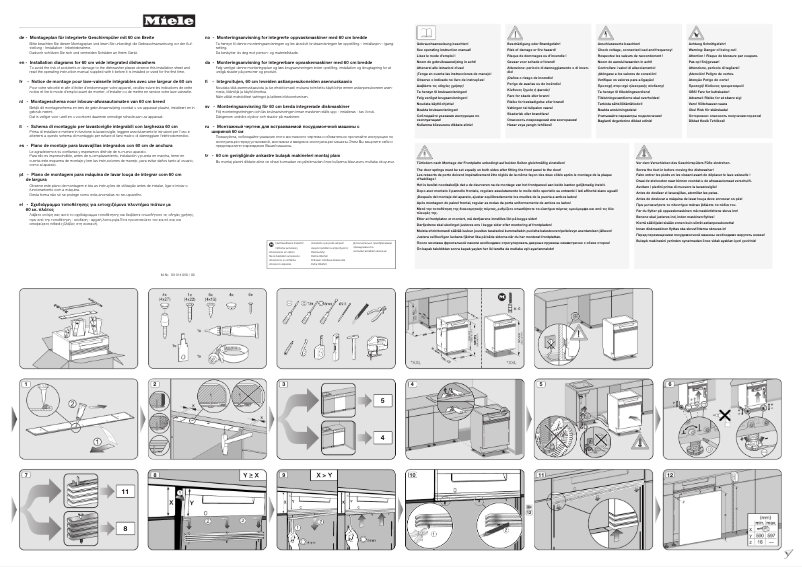 Page n°1 - Manuel utilisateur Miele G 4920 SCI