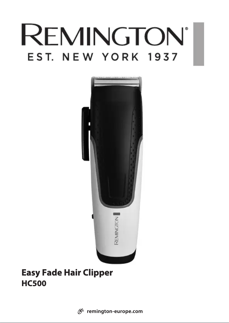 Page n°1 - Manuel utilisateur Remington Easy Fade HC500