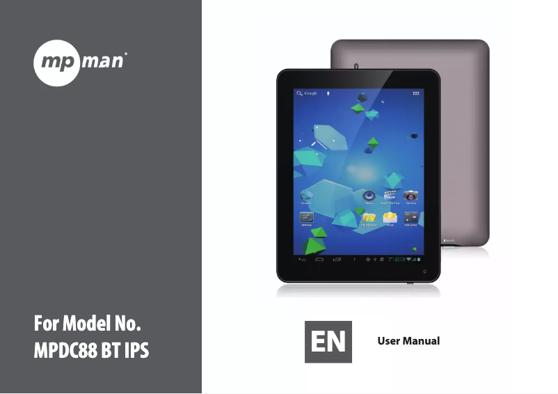 Image de la première page du manuel de l'appareil MPDC88BTIPS