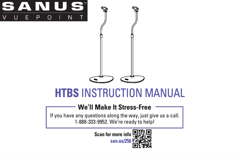 Page 1 de la notice Manuel utilisateur Sanus HTBS