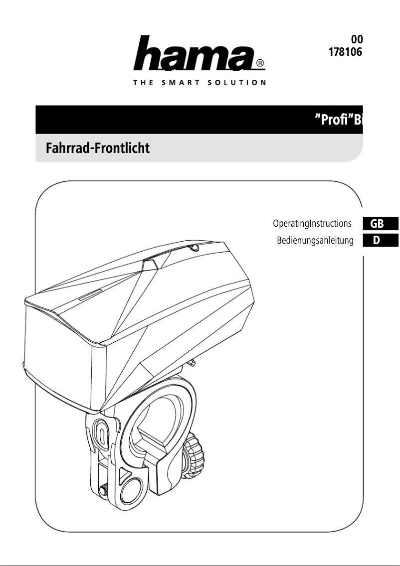 Page n°1 - Manuel utilisateur Hama Profi 178106