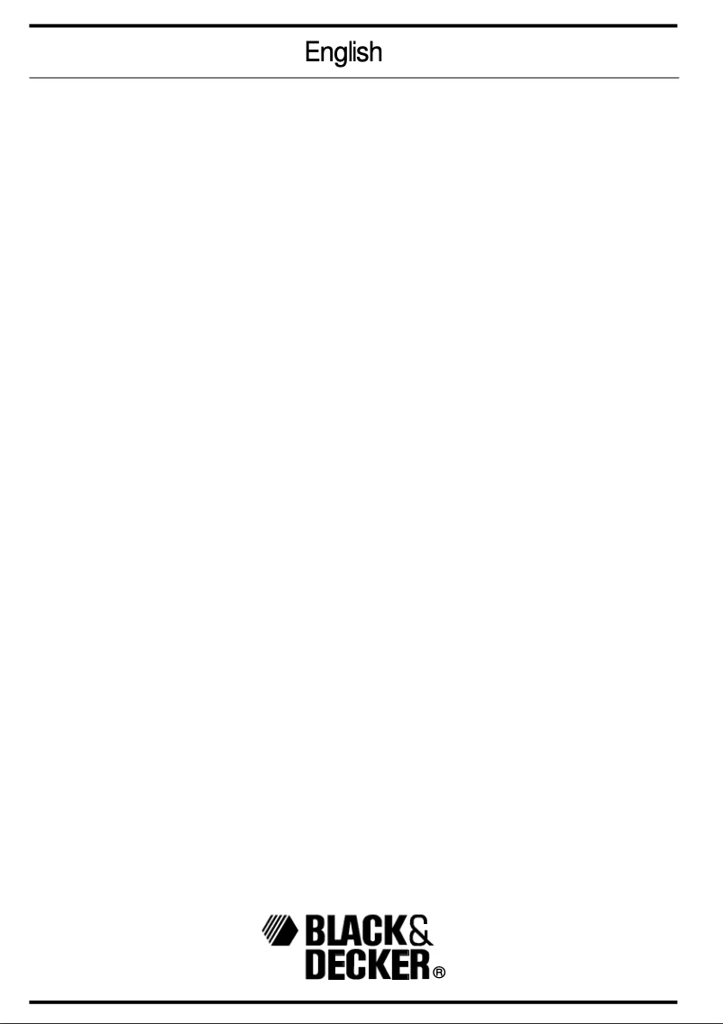 Page 1 de la notice Manuel utilisateur Black & Decker GR360