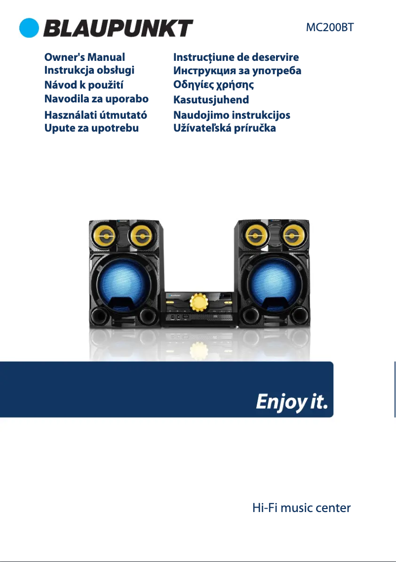 Page 1 de la notice Manuel utilisateur Blaupunkt MC200BT