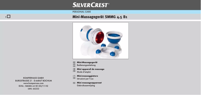 Image de la première page du manuel de l'appareil SilverCrest SMMG 4.5 B1