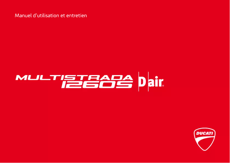 Page 1 de la notice Manuel utilisateur Ducati Multistrada 1260 S D-air (2020)