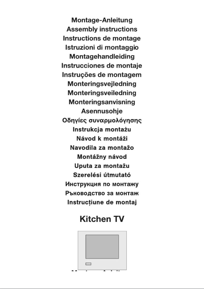 Página 1 del manual Manual de usuario AEG TV 4500 M