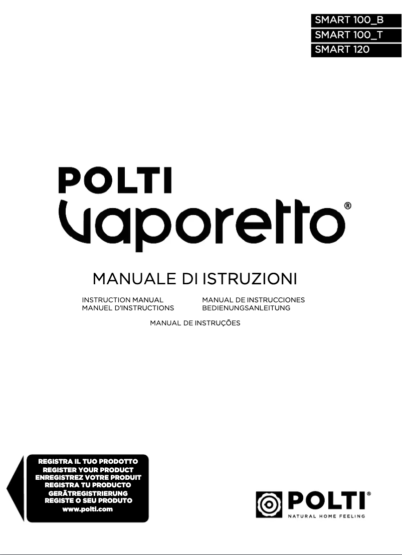 Page n°1 - Manuel utilisateur Polti Vaporetto Smart 120