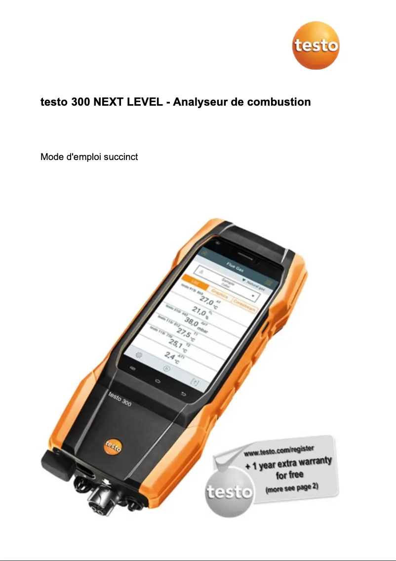 Image de la première page du manuel de l'appareil 300