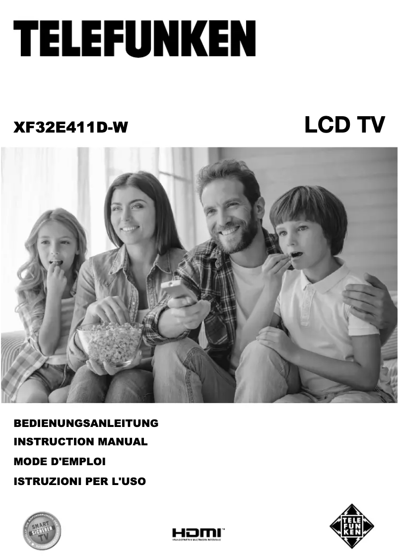 Page n°1 - Manuel utilisateur Telefunken XF32E411D-W