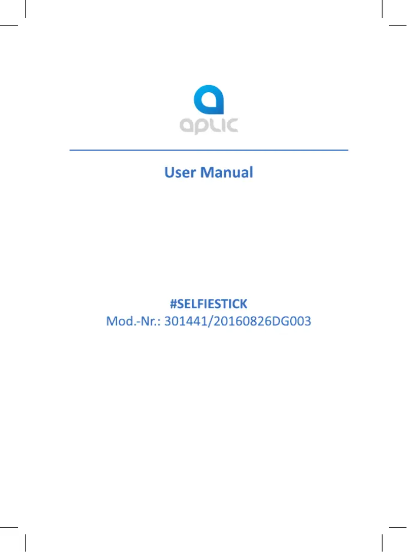 Page n°1 - Manuel utilisateur Aplic 301441