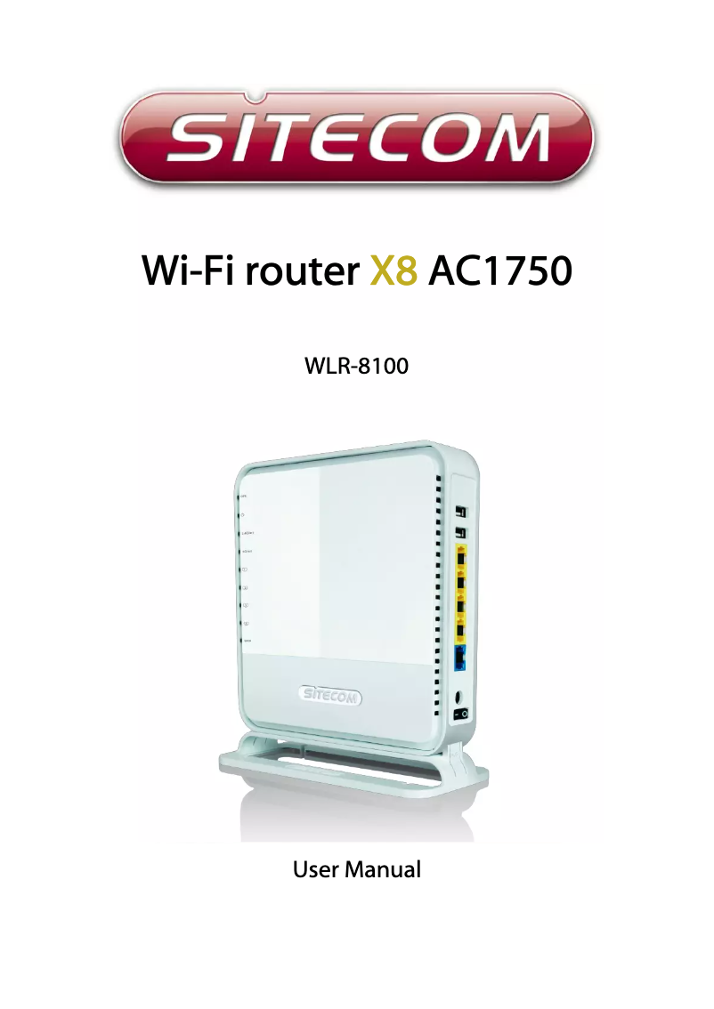 Page n°1 - Manuel utilisateur Sitecom X8 AC1750