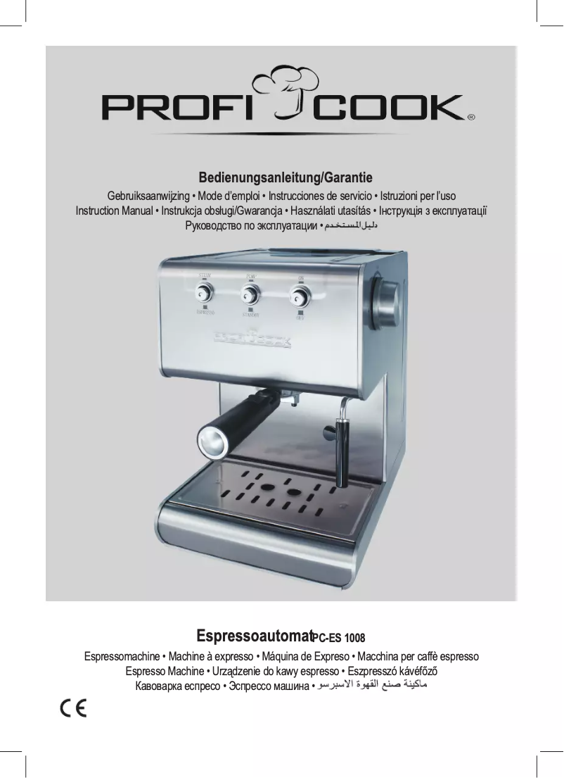 Página 1 del manual Manual de usuario ProfiCook PC-ES 1008