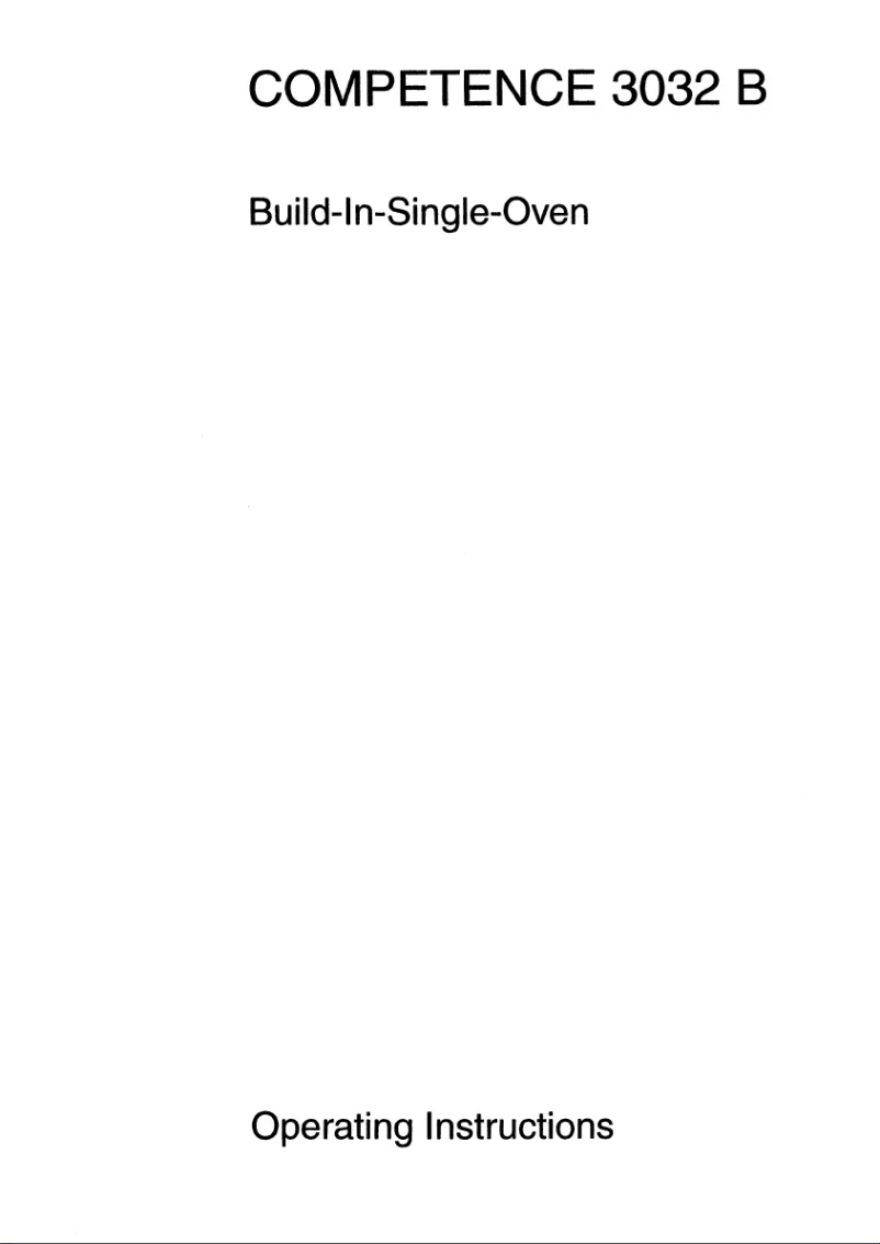 Image de la première page du manuel de l'appareil Competence 3032 B-d
