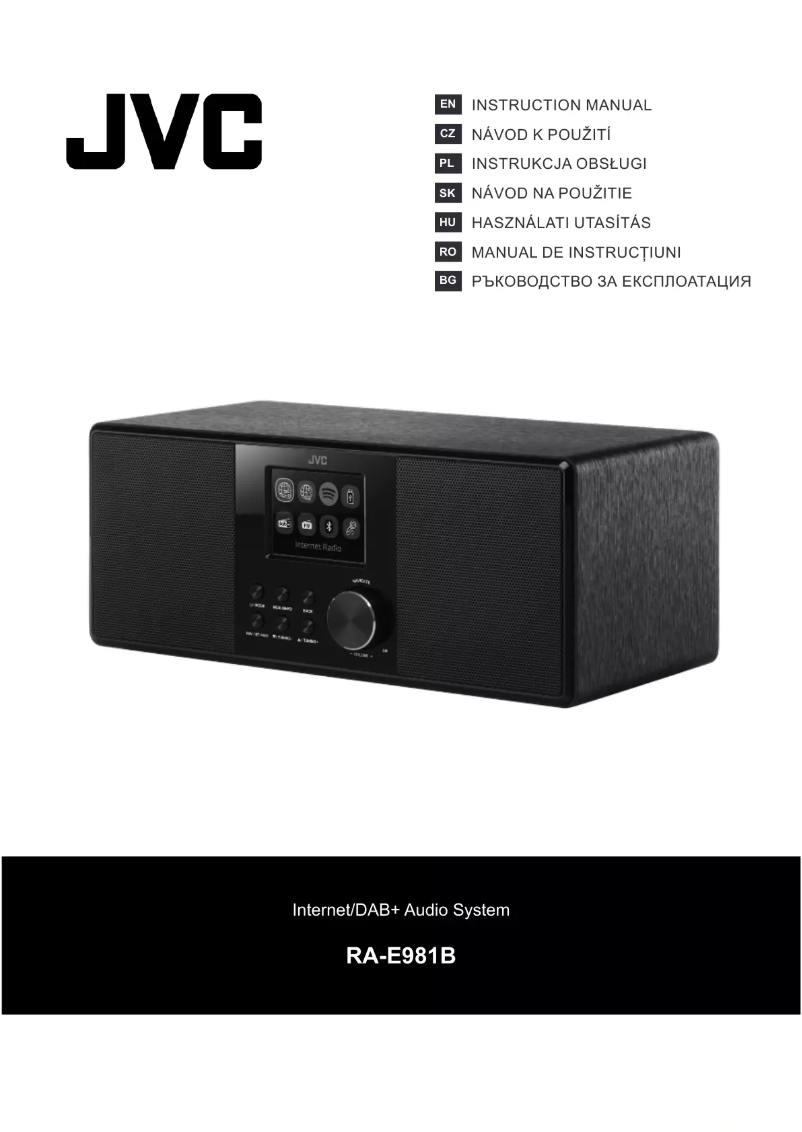 Page n°1 - Manuel utilisateur JVC RA-E981B