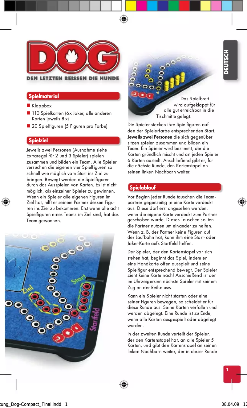 Image de la première page du manuel de l'appareil Dog